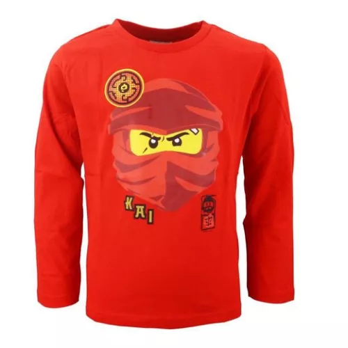 Lego Ninjago Red gyerek hosszú ujjú póló, felső 3 - 8 év / 98 - 128 cm