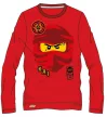 Lego Ninjago Red gyerek hosszú ujjú póló, felső 3 - 8 év / 98 - 128 cm