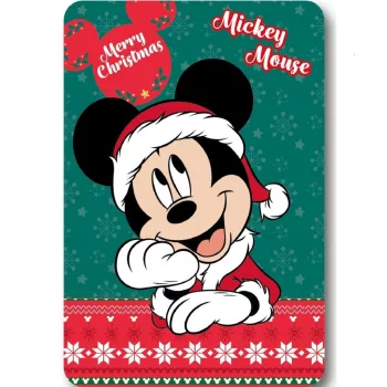 Disney Mickey Festive Karácsonyi polár takaró 100x140cm