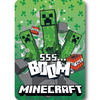 Minecraft SSS Boom polár takaró 100x140cm