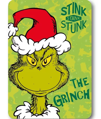 A Grincs Stink Karácsonyi polár takaró 100x140cm