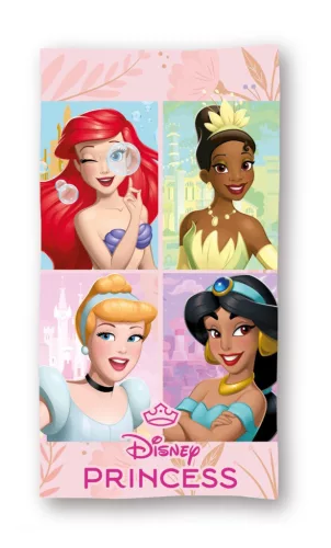 Disney Hercegnők Magical fürdőlepedő, strand törölköző 70x140cm (Fast Dry)