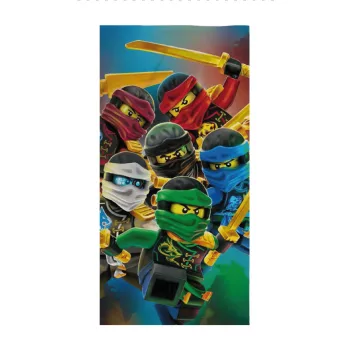   Lego Ninjago Golden Weapons fürdőlepedő, strand törölköző 70x140cm (Fast Dry)