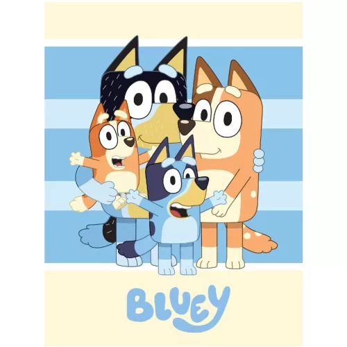 Bluey Happiness polár takaró 100x140cm