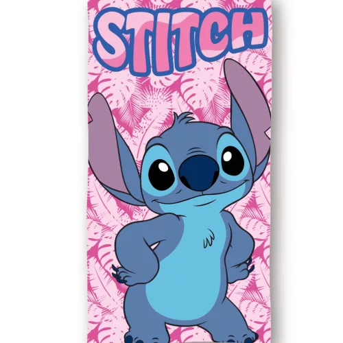 Disney Lilo és Stitch, A csillagkutya Pink Paradise fürdőlepedő, strand törölköző 70x140cm (Fast Dry)