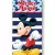 Disney Mickey Fun Stripe fürdőlepedő, strand törölköző 70x140cm (Fast Dry)