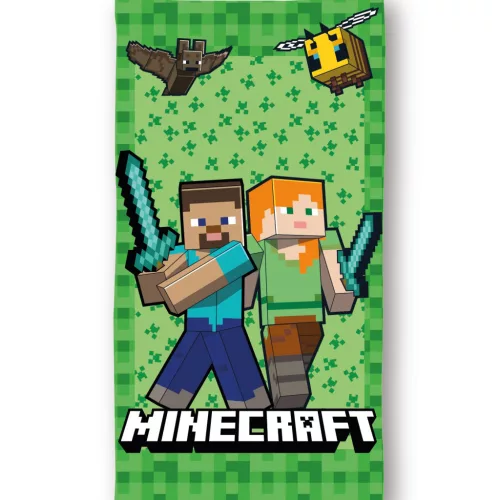 Minecraft Cube World fürdőlepedő, strand törölköző 70x140cm (Fast Dry)