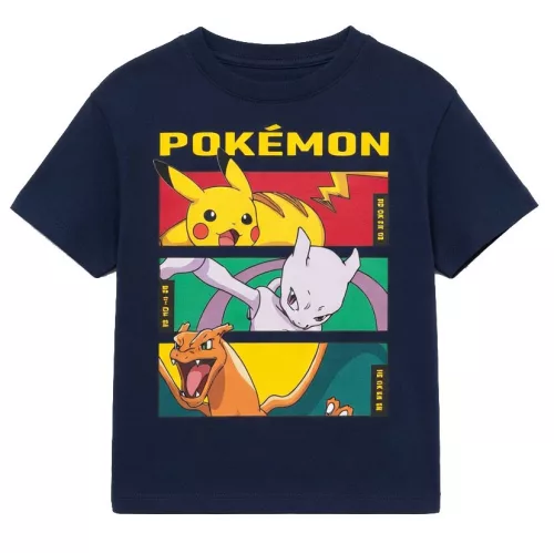 Pokémon Force gyerek rövid póló, felső 3 - 8 év / 98 - 128 cm