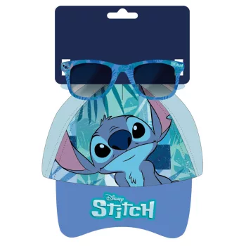   Disney Lilo és Stitch, A csillagkutya Blue Leaf napszemüveg és baseball sapka szett