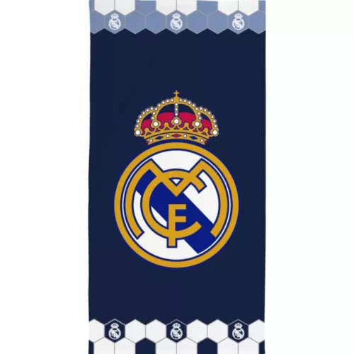 Real Madrid Hexa Design fürdőlepedő, strand törölköző 70x140cm (Fast Dry)
