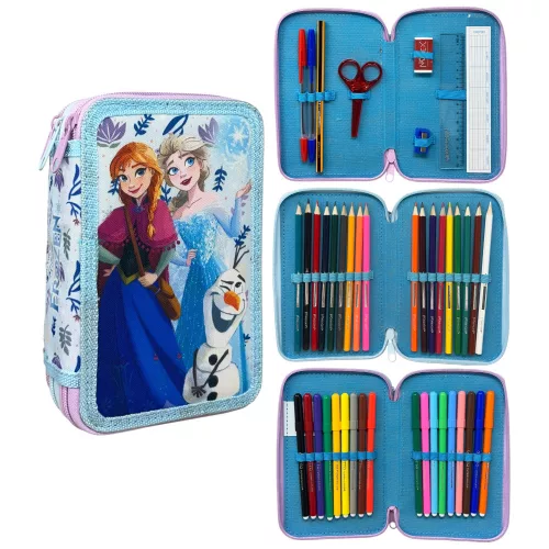Disney Jégvarázs Fun tolltartó töltött 3 emeletes