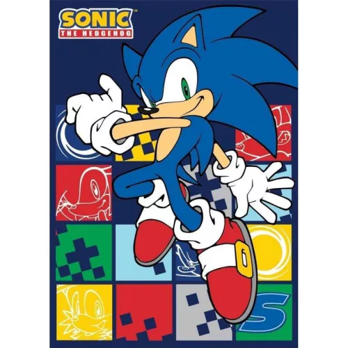 Sonic a sündisznó Blue Blur polár takaró 100x140cm