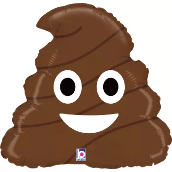 Emoji Poo fólia lufi 43 cm