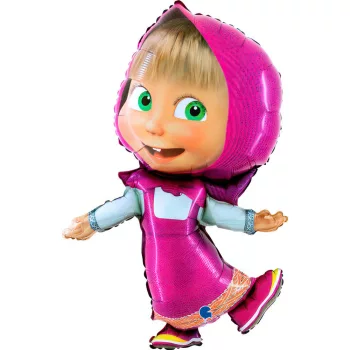 Mása és a medve Smile fólia lufi 104 cm
