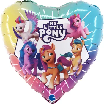 Én kicsi pónim Heart fólia lufi 46 cm