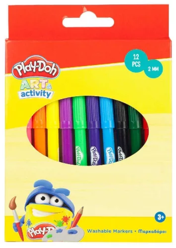 Play-Doh Art Colorful kimosható filctoll 12 db-os