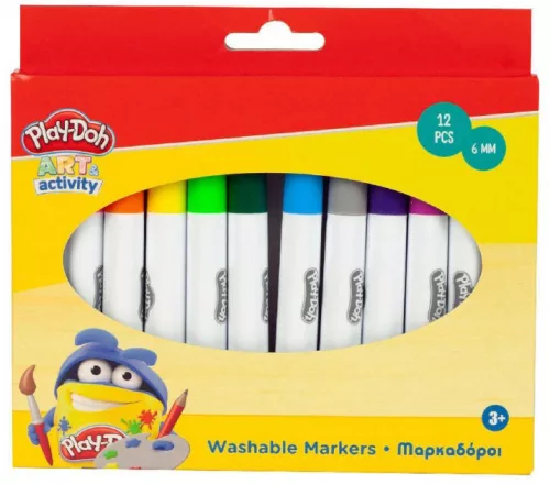 Play-Doh Art Activity kimosható filctoll 12 db-os