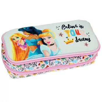 Disney Hercegnők Made of Magic 2 rekeszes tolltartó 26 cm