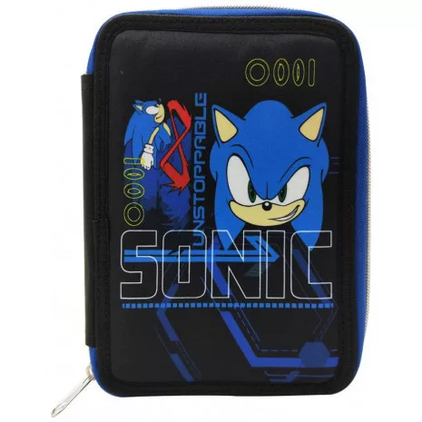 Sonic a sündisznó Go Fast tolltartó töltött 2 emeletes