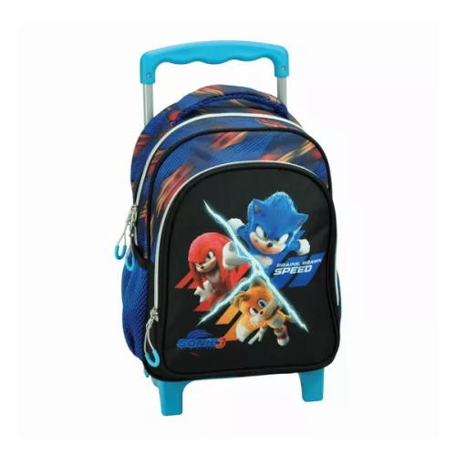 Sonic a sündisznó Brawn gurulós ovis hátizsák, táska 30 cm