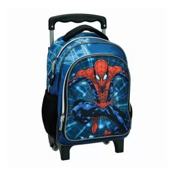 Pókember Neon Web gurulós ovis hátizsák, táska 30 cm