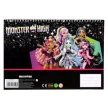 Monster High Crew A/4 spirál vázlatfüzet 40 lapos matricával
