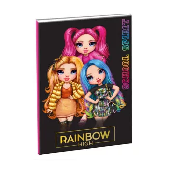 Rainbow High School B/5 vonalas füzet 40 lapos