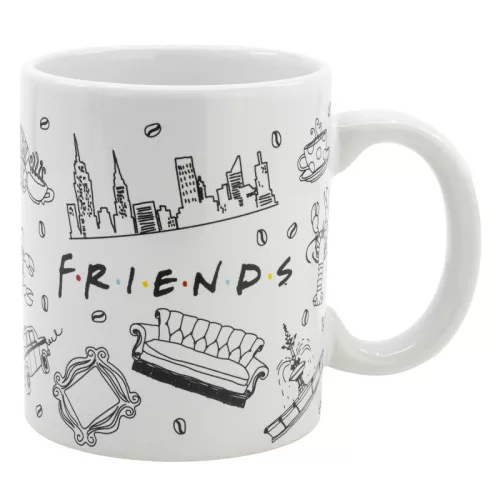 Jóbarátok NYC porcelán bögre 325 ml Díszdobozban