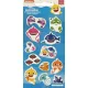 Baby Shark Aquatic Party pufi szivacs matrica szett