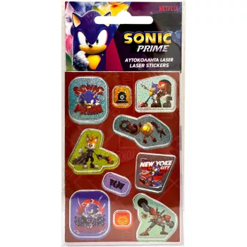   Sonic a sündisznó Shining New Yoke hologrammos matrica szett