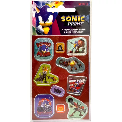Sonic a sündisznó Shining New Yoke hologrammos matrica szett