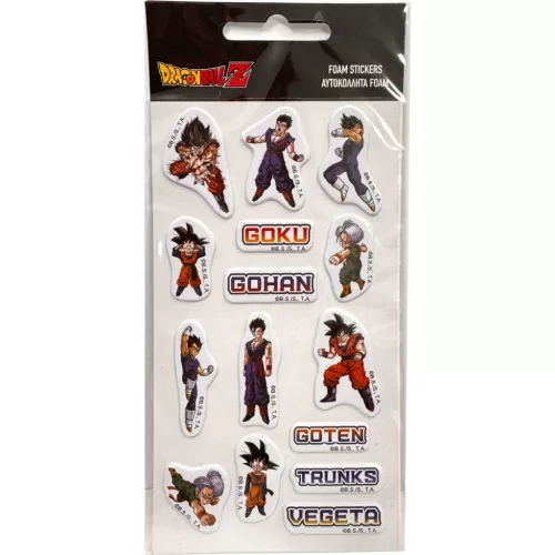 Dragon Ball Goku pufi szivacs matrica szett