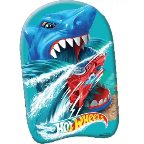 Hot Wheels Shark kickboard, úszódeszka 45 cm