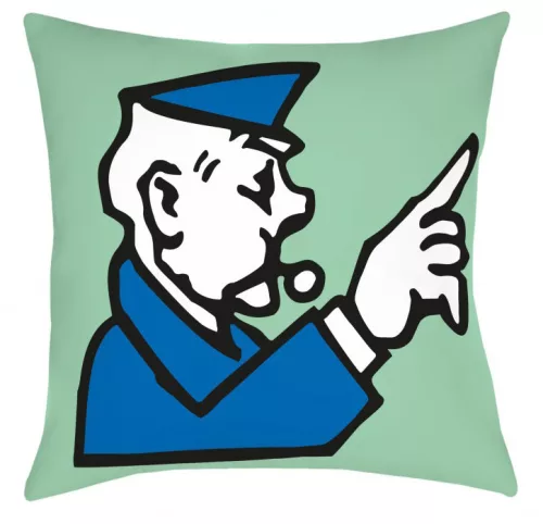 Monopoly Policeman párna, díszpárna 40x40 cm