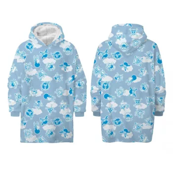   One Piece Cloudy belebújós bélelt sherpa polár takaró, poncsó