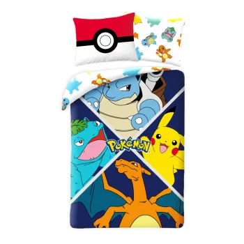   Pokémon Evolution ágyneműhuzat 140×200cm, 70×90 cm microfibre