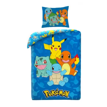   Pokémon Blue ágyneműhuzat 140×200cm, 70×90 cm microfibre