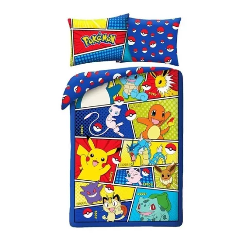 Pokémon PokéPower ágyneműhuzat 140×200cm, 70×90 cm