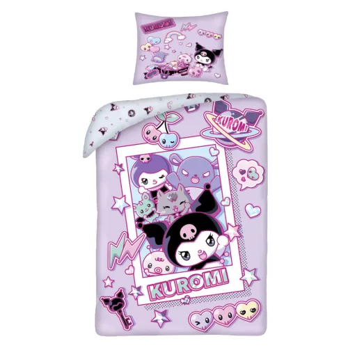 Hello Kitty Kuromi Chaos ágyneműhuzat 140×200cm, 70×90 cm microfibre