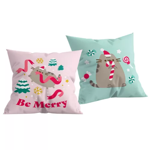 Pusheen Be Merry párna, díszpárna 40x40 cm