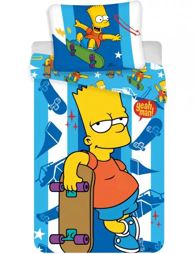 A Simpson család Bart ágyneműhuzat 140×200cm, 70×90 cm