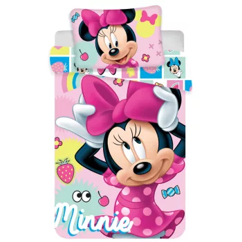   Disney Minnie Tidy gyerek, ovis ágyneműhuzat 100×135 cm, 40×60 cm