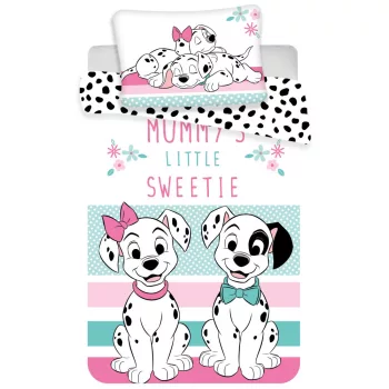   Disney 101 Kiskutya Sweetie gyerek, ovis ágyneműhuzat 100×135cm, 40×60 cm