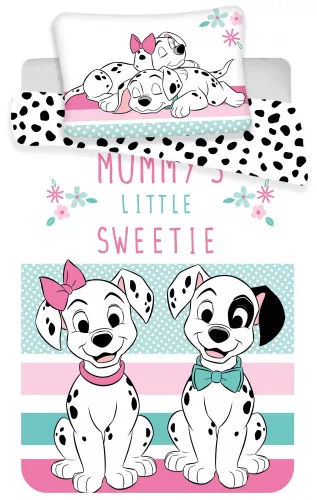 Disney 101 Kiskutya Sweetie gyerek, ovis ágyneműhuzat 100×135cm, 40×60 cm