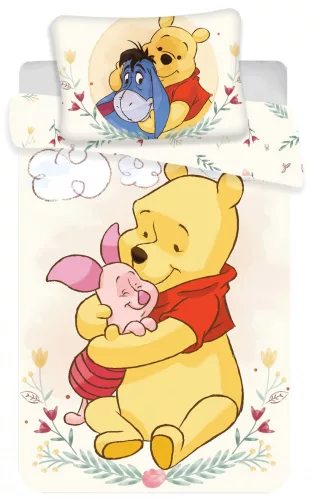 Disney Micimackó Heartful gyerek, ovis ágyneműhuzat 100×135 cm, 40×60 cm