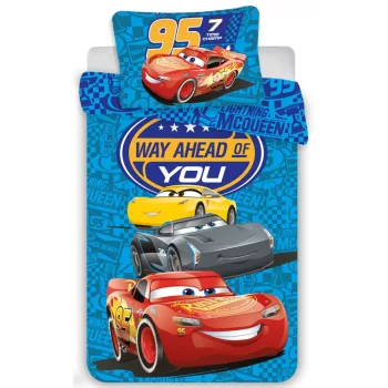   Disney Verdák Way gyerek, ovis ágyneműhuzat 100×135cm, 40×60 cm