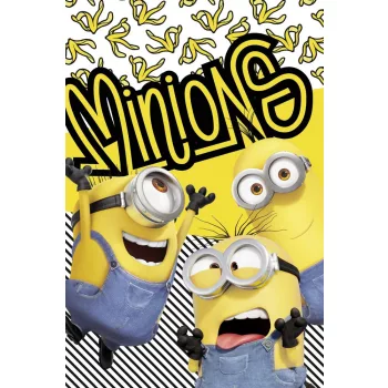 Minyonok Crazy polár takaró 100x150cm