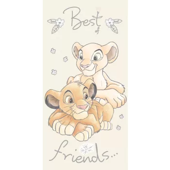   Disney Az Oroszlánkirály Simba & Nala fürdőlepedő, strand törölköző 70*140cm