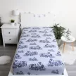Vonat Grey gumis lepedő 90x200 cm