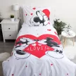 Disney Mickey, Minnie Love ágyneműhuzat 140×200cm, 70×90 cm